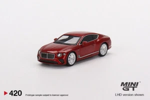 Mini GT 1:64 Bentley Continental GT Speed 2022 Candy Red Model MGT00420-2C - Picture 1 of 4