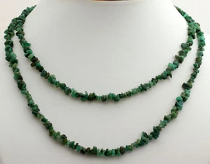 Cadena esmeralda sin fin 90 cm de largo collar piedra preciosa Brasil verde - Imagen 1 de 1