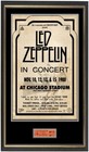 Led Zeppelin 1980 Chicago Concert Poster & Ticket set Tour Ready to frame Bonham
