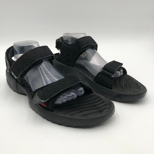 Sandali Adidas vintage uomo taglia 11 neri con cinturino regolabile 549831