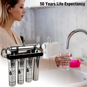 Sistema de filtración de agua de membrana UF de 5 etapas filtros 304 acero inoxidable 50 años - Imagen 1 de 17