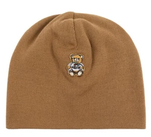 MOSCHINO OSO DE PELUCHE LOGO LANA GORRO SOMBRERO HECHO EN ITALIA A360270000085 - Imagen 1 de 4