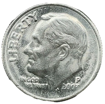 2003-P Roosevelt Dime Strong Pitted Obv/ Rev Mint  Error - 10C U. S. Coin - Rare - Image 1 of 4