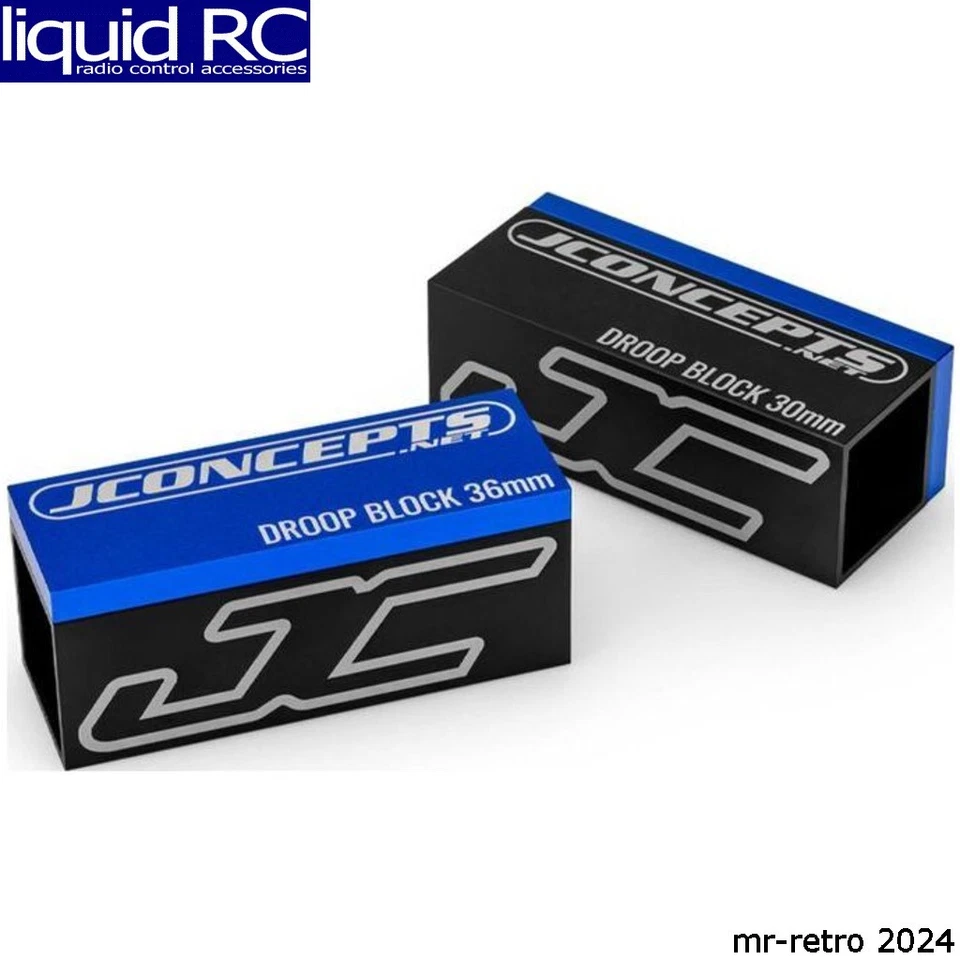 JConcepts 5019 Droop Block 30 X 36mm Black/Blue Fits 1/10th and 1/8th Vehicle - Image 1 of 1