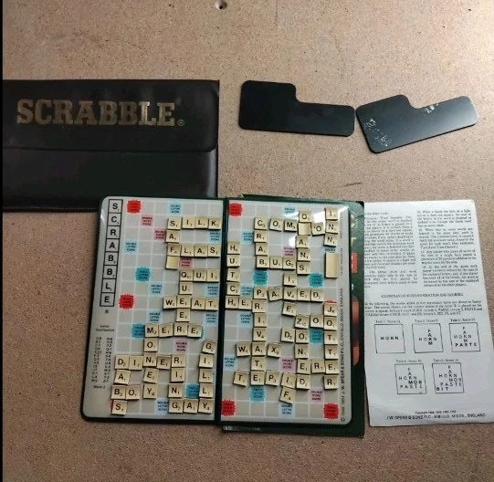 Vintage Travel Scrabble Game In Excellent Condition And Complete Retro Rare - Image 1 of 1