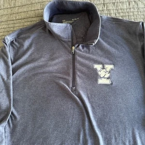 Under Armour NCAA Yale Bulldogs blau gesticktes Logo 1/4 Zip Pullover Herren XL - Bild 1 von 12