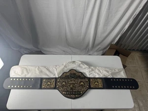 Vintage 1999 WCW “Bret Hart” Belt Replica W/ Bag WWE WWF FIGURES TOY COMPANY - Picture 1 of 23