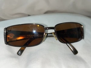 Versace Sunglasses 2004 Vintage Brown Mirror Rectangle MOD 2021 1006/6U 220125 - Picture 1 of 9