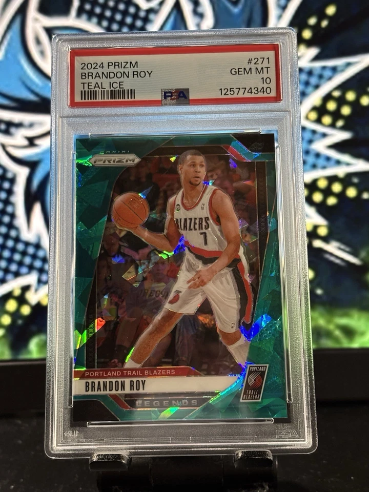 2024-25 Panini Prizm - Legends Brandon Roy #271 Teal Ice Prizm /225 - Image 1 of 1