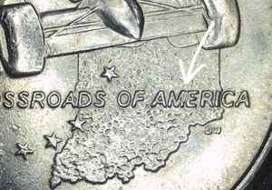2002 P UNC Die Chip America Error Coin State Quarter Circulated US 25c - Picture 1 of 5