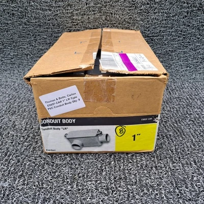 Thomas & Betts, Carlon E985F-CAR 1" LR-Type PVC Conduit Body Qty: 8 - Image 1 of 4