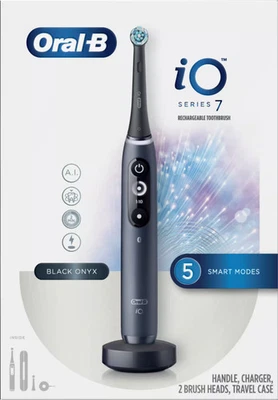 Oral-B - Cepillo de dientes eléctrico recargable conectado iO Series 7 - negro ónix Foto 1 de 4
