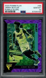 2020 Flux #96 JIMMY BUTLER Purple Scope Prizm #/18 PSA 10 POP 1/1 - Picture 1 of 2