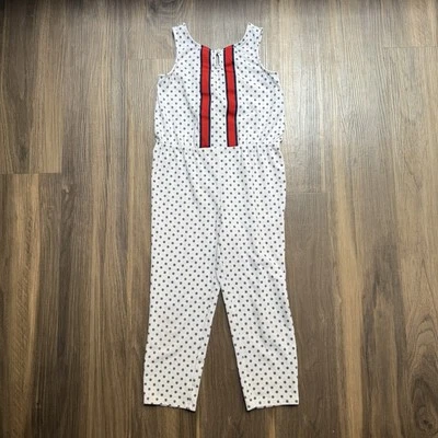 Mono Janie and Jack Blanco Estampado Floral Niñas Talla 5 Cinta Acentos Primavera Foto 1 de 4