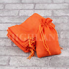 10/50pcs Small Bag Natural Linen Pouch Drawstring Burlap Jute Sack Jewelry Bag