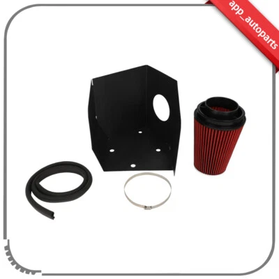 Fits Dodge Ram 2500 Base 5.9L 1994-2002 Short Air Intake Kit + Heat Shield - Image 1 of 4