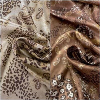 Futterstoff / Kleiderstoff Dessin Lucy (Leopard, Ornamente) - Meterware - Bild 1 von 3