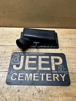 91-01 Jeep Cherokee XJ Comanche MJ Entrada Filtro de Aire Caja Tapa Superior OEM 4,0 L Negro Foto 1 de 4