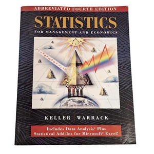 Statistics For Management & Economics Keller Warrack Paperback Abbreviated 4th E - Imagen 1 de 8