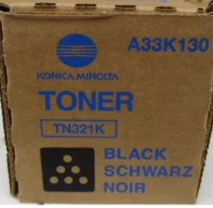 KONICA MINOLTA TN321K Toner Cartridge Black GENUINE NEW - Picture 1 of 1
