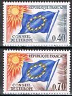 Europa Frankrijk 1969 Dienst Raad van Europa 13-14 Postfris MNH cat waarde €4,50