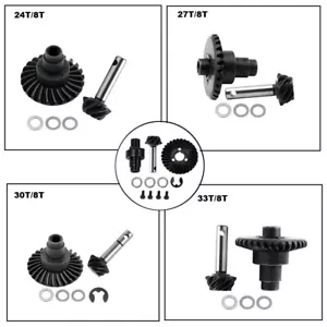 Engranaje de eje biselado 8T 24T/27T/30T/33T para rastreador de radiocontrol 1/10 axial SCX10 II III Capra - Imagen 1 de 23
