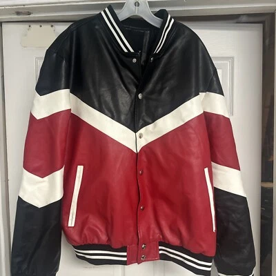 Robert Phillipe Red White Black Jacket 2x - Image 1 of 3