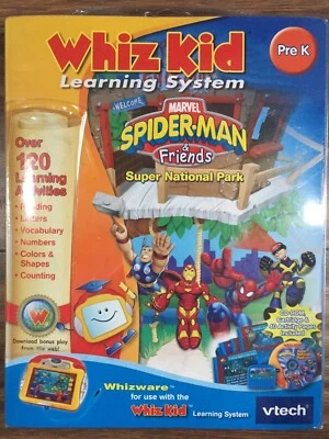 Vtech "Whiz Kid" Learning System Pre K Spiderman & Friends Super National Park - Image 1 of 4