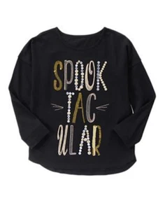 NWT Gymboree Catastic Spook Tee shirt Top Girls Halloween 5,8 - Picture 1 of 1