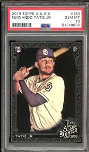 2019 Topps Allen & Ginter X Black #183 Fernando Tatis Jr PSA 10 Gem Rookie SP RC - Picture 1 of 3