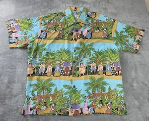 Vintage Ron Anderson KAHALA Shirt Vacation Lei Stand Tourist Aloha Tour Bus XL - Picture 1 of 11