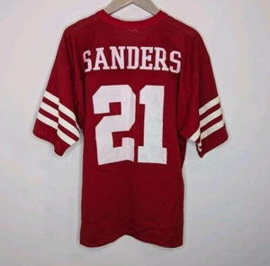 Vintage Deion Sanders 49ers Jersey #21 Logo7 Mens Large San Francisco Niners NFL - Picture 1 of 10