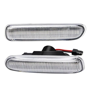 Fits for BMW E46 White LED Side Indicator Repeater Light Lamp Saloon Coupe - Picture 1 of 2