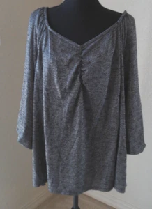 CATO WOMENS SIZE 3X METALLIC SILVER SWEATER - Picture 1 of 3