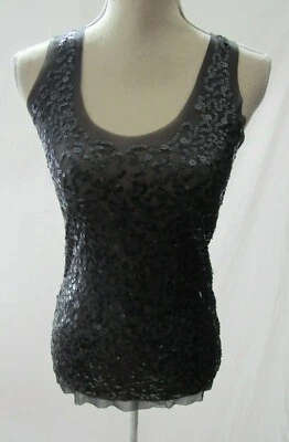 Max Studio Blue Sparkle Tank Top Size Medium - Image 1 of 4