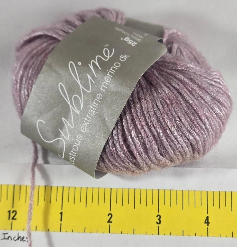 Sublime Yarn Lustrous Extra Fine  Merino DK 67% Merino Wool 33% Nylon 104y 25g - Image 1 of 1