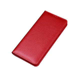 Slim Magnetic Genuine Leather Flip Case for HONOR - Picture 1 of 21