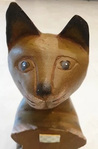 Deko Katze aus Holz, "SAUER", ca L31 cm X H 15 cm - Bild 1 von 7