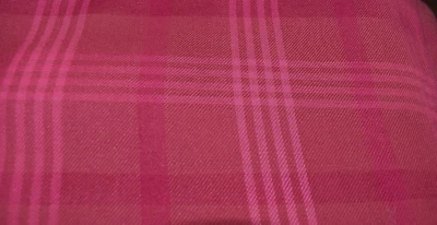 MULTI  PINK PLAID  SHIRTING  COTTON BLEND SHIRTING FABRIC    34X47 INCHES - Image 1 of 2