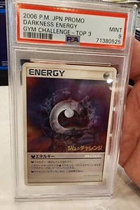 Darkness Energy Japanese Pokemon Gym Challenge Participation Prize Card PSA 9 - Picture 1 of 2
