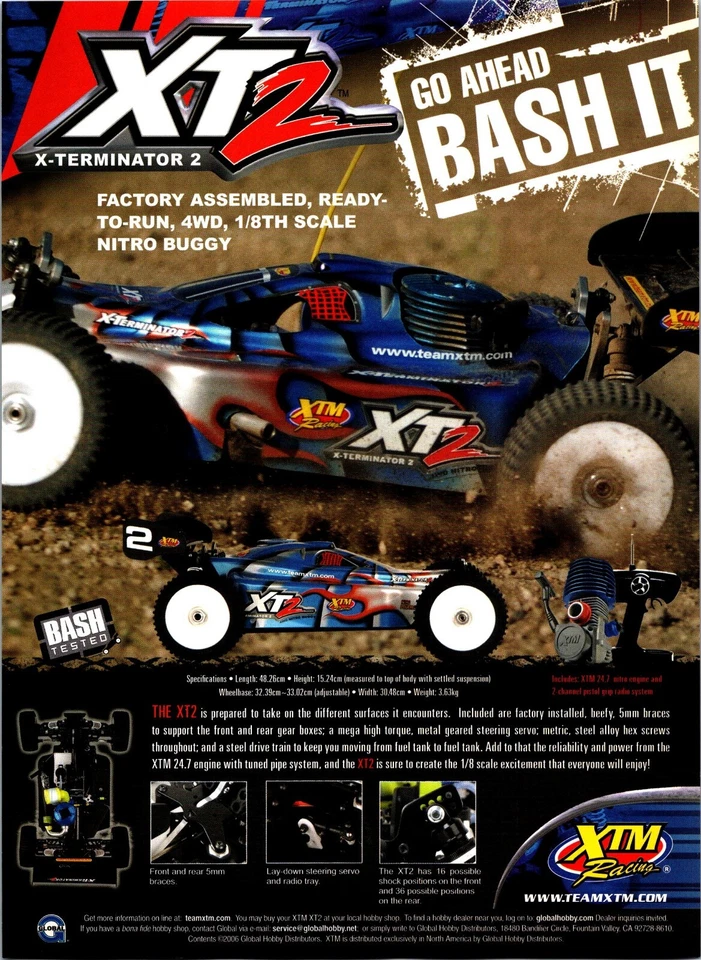 XTM X-Terminator 2 RTR Nitro Buggy Print Ad Wall Art Decor - Image 1 of 1