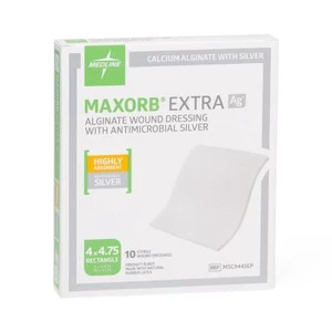 Medline Maxorb Extra AG 4" x 4" Dressings - Box of 10 - MSC9445EP - Picture 1 of 1