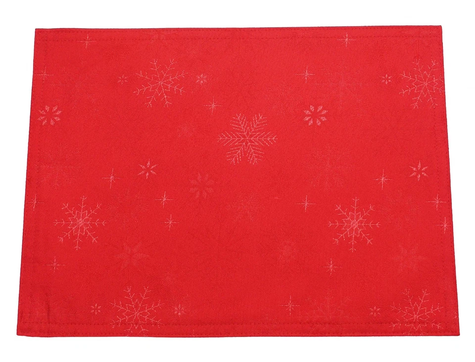Snow Crystal Red Christmas Tablecloth - 170CM X 300CM - Image 1 of 1