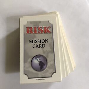 Risk 1999 Replacement Mission Cards - Complete Deck Of 56 For The Board Game