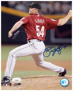 BRAD LIDGE SIGNED 8X10 MLB HOUSTON ASTROS PHOTOFILE PHOTO LIGTHS OUT JSA COA - Picture 1 of 1