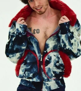 Chaqueta Bombardero JD Denim Crossover para Hombre con Diseño de Escudo Talla L - Imagen 1 de 2