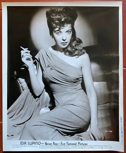 IDA LUPINO Photo Film-Noir Actress Warner Bros Fashion Hollywood Fashion 20x25cm - Picture 1 of 2