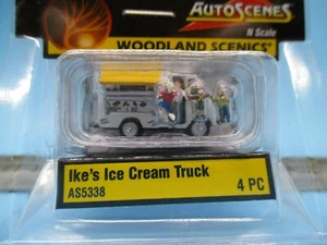WOODLAND SCENICS ESCALA N - ESCENAS AUTOMÁTICAS - CAMIÓN DE HELADOS IKE'S - Imagen 1 de 1
