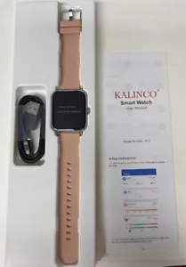 NEW KALINCO SMART WATCH ModelNumber P22, Silver Pink. - Picture 1 of 3