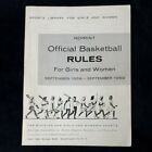 Official Basketball Rules For Girls And Women Booklet, 1958-1959. 